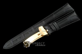 RLACC00103 Black Croc Strap YG 20/16 / New Insignia Buckle