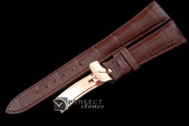 RLACC00106 Brown Croc Strap RG 20/16 / New Insignia Buckle