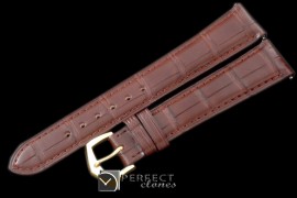 PPACC00104 Brown Croc Strap YG 20/16 / Insignia Buckle