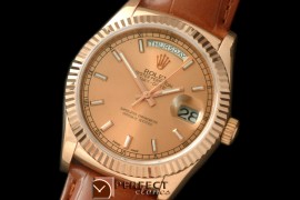 RLDDR60007L DayDate Fluted Gold RG/LE Asian 2836