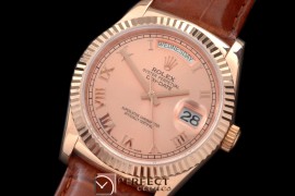 RLDDR60015L DayDate Fluted Rose Roman RG/LE Asian 2836