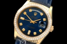RLDDF60126LD DayDate Diam Bez Blue Diam YG/LE Asian 2813