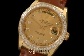 RLDDF60025LD DayDate Diam Bez Gold Diam YG/LE Asian 2836
