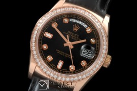 RLDDR60023LD DayDate Diam Bez Black Diam RG/LE Asian 2836