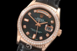RLDDR60027LD DayDate Diam Bez M-Black Diam RG/LE Asian 2836