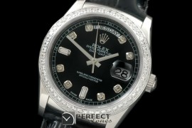 RLDDS60023LD DayDate Diam Bez Black Diam SS/LE Asian Eta 2836