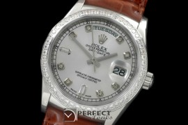 RLDDS60022LD DayDate Diam Bez Silver Diam SS/LE Asian Eta 2836