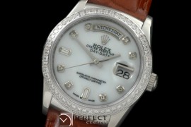 RLDDS60026LD DayDate Diam Bez M-Wht Diam SS/LE Asian Eta 2836