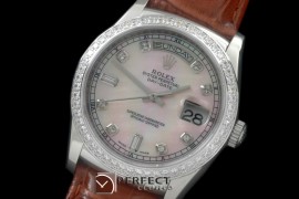 RLDDS60027LD DayDate Diam Bez M-Pink Diam SS/LE Asian Eta 2836