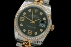 RDJMT00554D1 SS/YG Jubilee Green Diam 2836