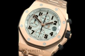 AAP00131S 2014 Royal Oak Chrono 2647RG/RG White A-3126 Sec@12