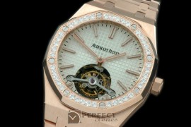 APROT10016 Royal Oak Tourbillon RG/RG/Diam White Real Tourbillon