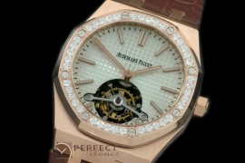 APROT10016L Royal Oak Tourbillon RG/LE/Diam White Real Tourbillo