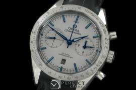 OMSP00074 Speedmaster Broad Arrow SS/LE White Stick A-7750