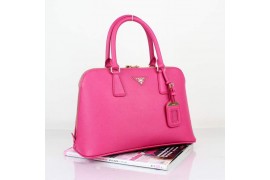 PR0837-04 BN0837 Saffiano Solid Color Leather Tote Peach Red