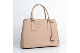 PR1786-04 BN1786 Saffiano Solid Color Leather Tote Apricot