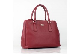 PR1786-05 BN1786 Saffiano Solid Color Leather Tote Red