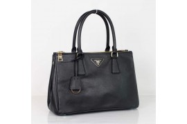 PR1801-1 B1801 Saffiano Leather Tote Black