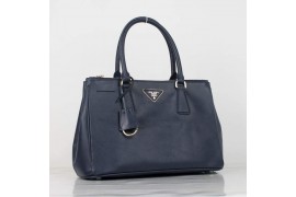 PR1801-2 B1801 Saffiano Leather Tote Dark Blue