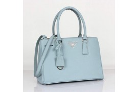 PR1801-4 B1801 Saffiano Leather Tote Light Blue