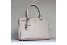 PR1801-5 B1801 Saffiano Leather Tote Light Grey