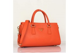 PR1849-3 BN1849 Saffiano Leathe Tote Papaya Orange