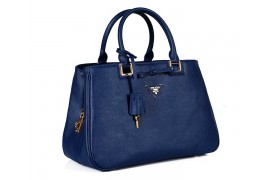 PR2245-02 BN2245 Saffiano Leather Tote Dark Blue