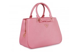 PR2245-04 BN2245 Saffiano Leather Tote Pink