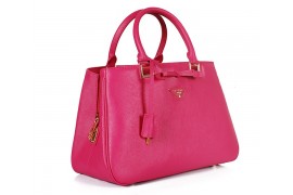 PR2245-03 BN2245 Saffiano Leather Tote Peach Red