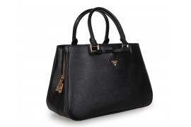 PR2245-01 BN2245 Saffiano Leather Tote Black