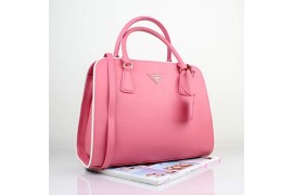 PR2609-03 BN2609 Saffiano Solid Color Leather Tote Pink