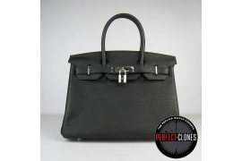 HE-30-1001 Birkin 30cm Black - Togo Standard