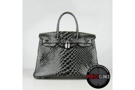 HE-30-1071 Birkin 30cm Black - Fish