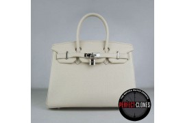 HE-30-1002 Birkin 30cm Off White - Togo Standard