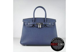 HE-30-1003 Birkin 30cm Dark Blue - Togo Standard