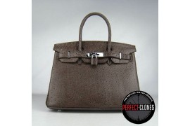 HE-30-1054 Birkin 30cm Brown - Ostrich