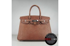 HE-30-1059 Birkin 30cm Light Brown - Ostrich