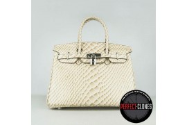 HE-30-1086 Birkin 30cm White - Fish