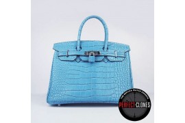 HE-30-104Birkin 30cm Mid Blue - Gator