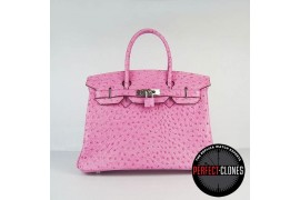 HE-30-1063 Birkin 30cm Pink- Ostrich