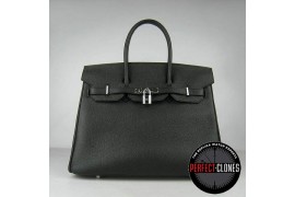 HE-35-1001 Birkin 35cm Black - Togo Standard