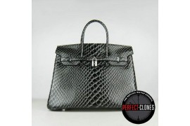 HE-35-1081 Birkin 35cm Black - Fish