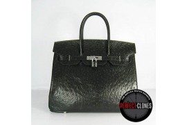 HE-35-1061 Birkin 35cm Black - Ostrich