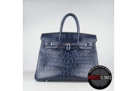 HE-35-1043 Birkin 35cm Blue - Gator