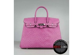 HE-35-1073 Birkin 35cm Peach Red - Ostrich