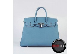 HE-35-1017 Birkin 35cm Mid Blue - Togo Standard