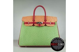 HE-35-108Birkin 35cm Mix Colour - Ostrich