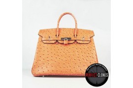 HE-35-1078 Birkin 35cm Orange - Ostrich