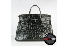 HE-40-1023 Birkin 40cm Black - Gator