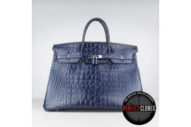 HE-40-1022 Birkin 40cm Blue - Gator